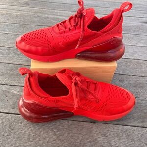 Nike Air Max 270 Triple Red Running Shoes